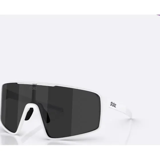 Bliz P001 XL Matte White Zonnebril met Smoke Lens