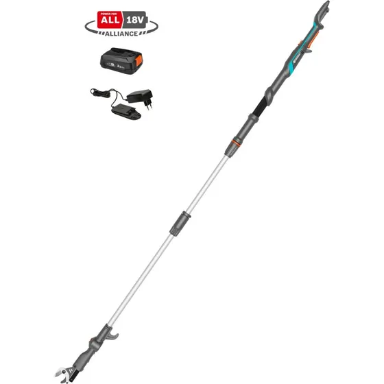 Gardena Highcut Telescopische Taksnijder Set 250/18V P4A + Accu & Oplader