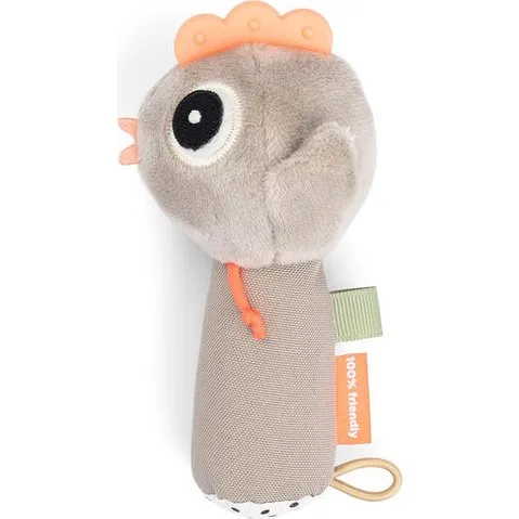 Done by Deer Sensory Rattle Tiny Farm - Haan, Zandkleurig