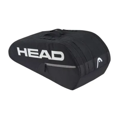 HEAD Base Racquet Bag L Zwart - 9 Rackets, Verstevigde Constructie