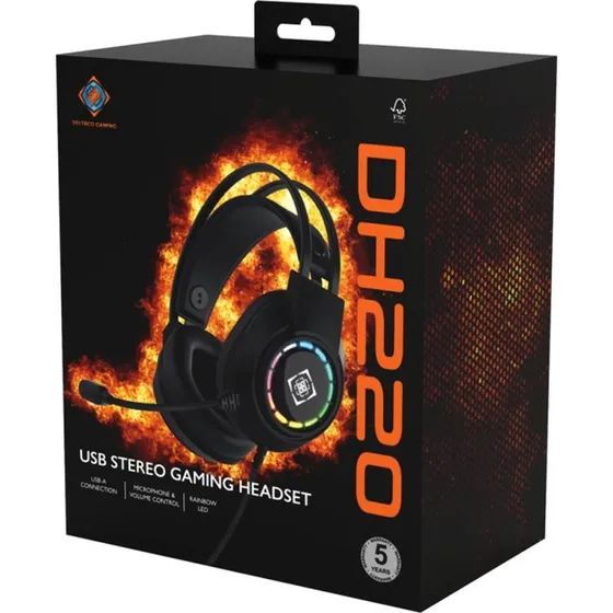 Deltaco DH220 USB Gaming Headset PS4/PS5/PC