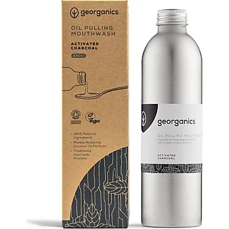 Georganics Oilpulling Mondwater Actieve Kool 100 ml