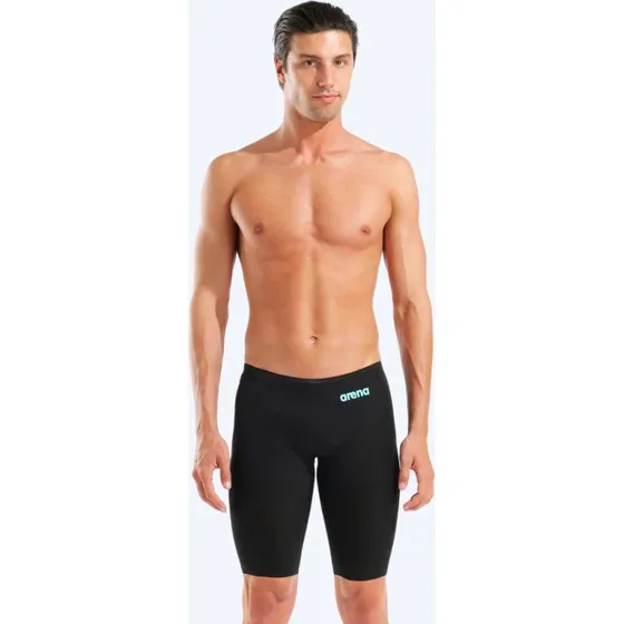 Arena Powerskin Veloce heren wedstrijd zwembroek - Zwart/Lichtblauw