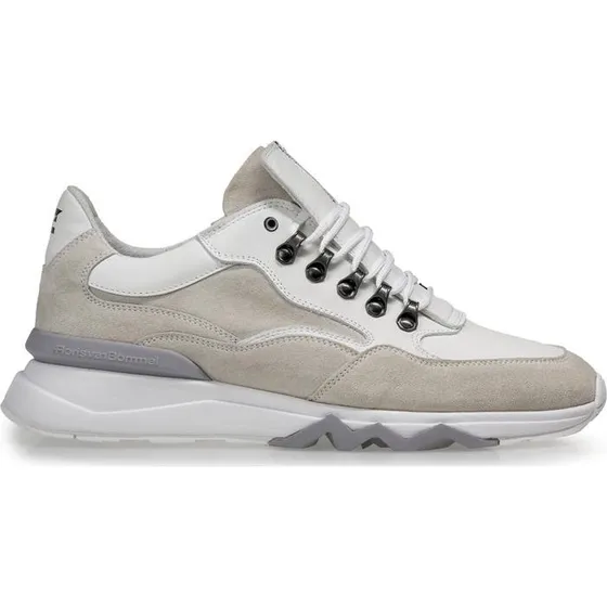 Floris van Bommel De Zager Sneakers - Wit - Suède - G1/2 Leest
