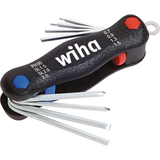 WIHA Mini PocketStar Multigereedschap met Gleuf, Kruiskop & Binnenzeskant