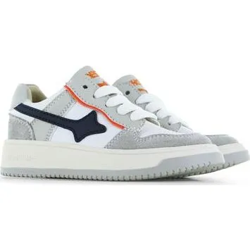 Shoesme Sneakers Grijs Leer voor Jongens