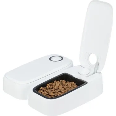 Trixie TX2 Automatische Voerdispenser 2x300 ml Wit/Zwart