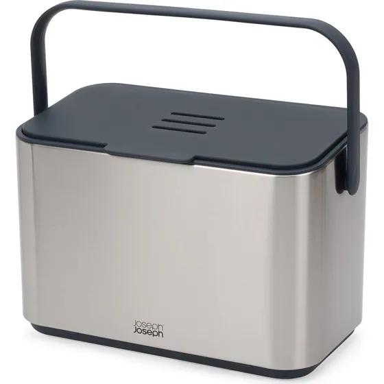Joseph Joseph Collect 4L Composter Grijs Roestvrij Staal