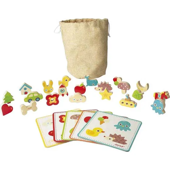 Janod Houten Bingospel Op Gevoel  Leer Spelen van 3 tot 6 Jaar