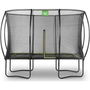 EXIT Silhouette Rechthoekige Trampoline 214x305cm Zwart met Veiligheidsnet