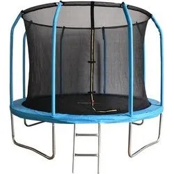 Viking Choice Trampoline 244 cm blauw met veiligheidsnet & ladder