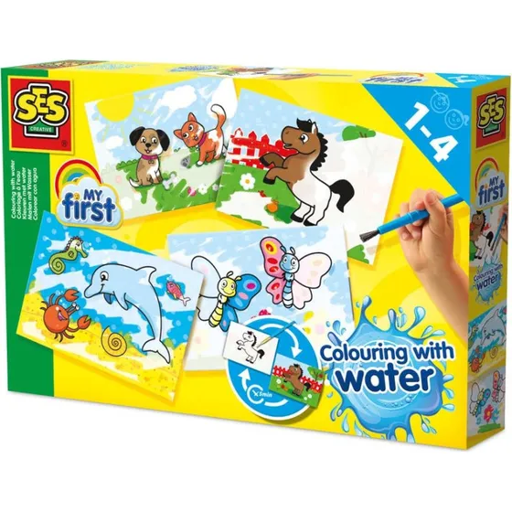 My First - Kleuren met water, dierenvriendjes