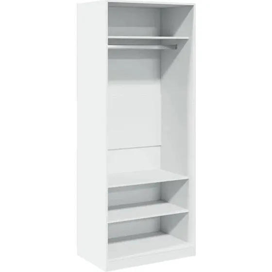 vidaXL Kledingkast 80x50x200 cm wit bewerkt hout