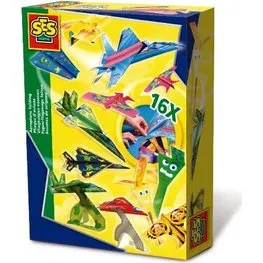 SES Origami Papieren Vliegtuigjes - 16 Stk