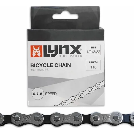 Lynx Fietsketting 6/7/8 Speed 1/2 x 3/32 inch