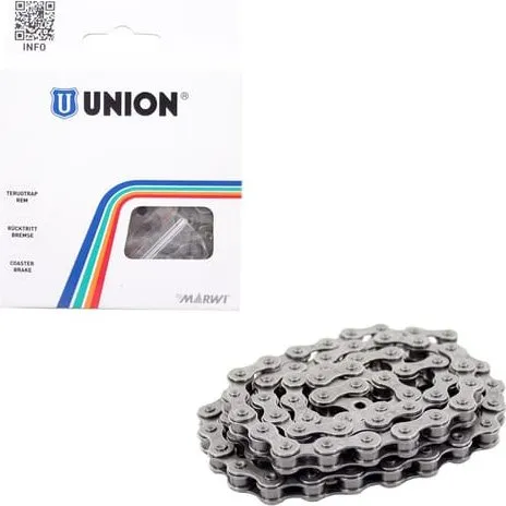 Union Fietsketting 1/2x1/8" 112 schakels zilver