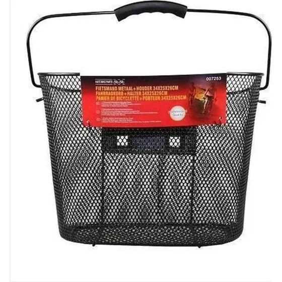Benson Fietsmand Metaal + Houder 34x25x26cm