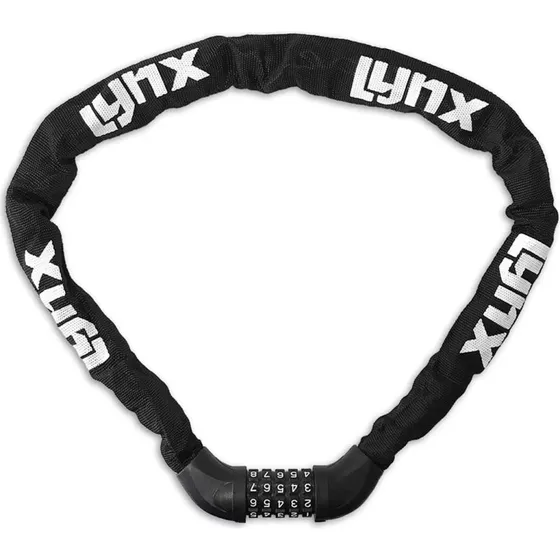 Lynx Cijferkettingslot 100 cm met Nylon Hoes
