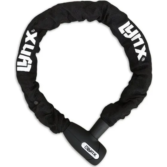 Lynx Kettingslot 95 cm Zwart met 8 mm Schakels