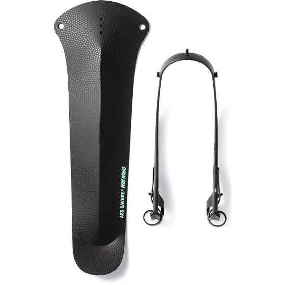 Ass Savers Win Wing 2 Gravel Achterspatbord Zwart
