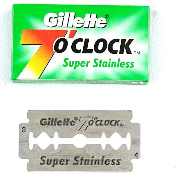 Gillette 7 O'clock Super Stainless Double Edge Scheermesjes (100 st)
