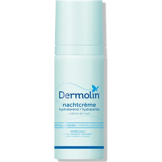 Dermolin Nachtcrme 50ml voor gevoelige huid