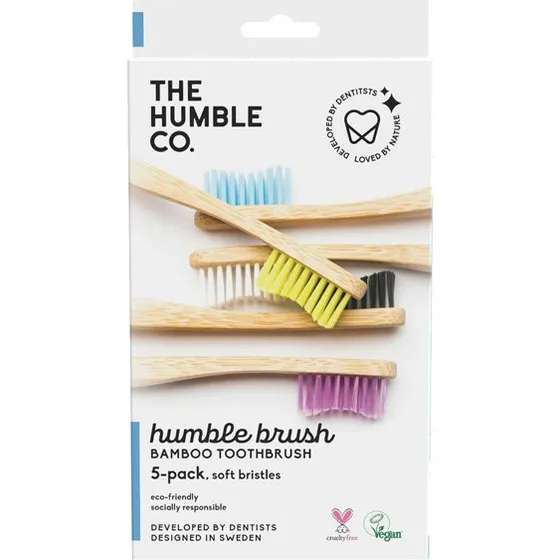 The Humble Co. Bamboe Tandenborstel Soft 5-pack