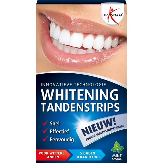 Lucovitaal Whitening Tandenstrips Mint (5 set)