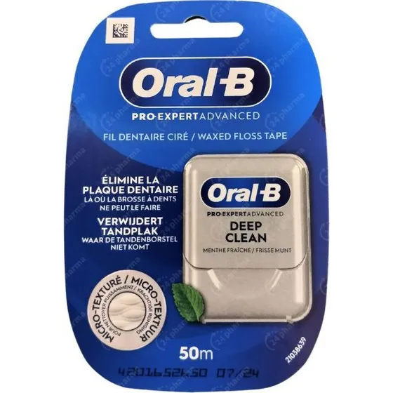 Oral-B Floss Interdent Deep Clean Gewaxt 50m