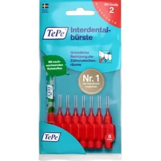 TePe Interdentale Borstels Rood 0,5 mm ISO 2 (8 st)
