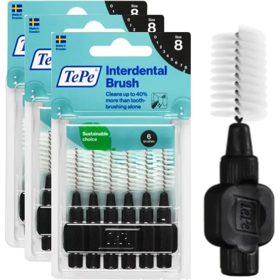TePe Interdentaal Ragers Original Zwart 1,5 mm (8 stukken)