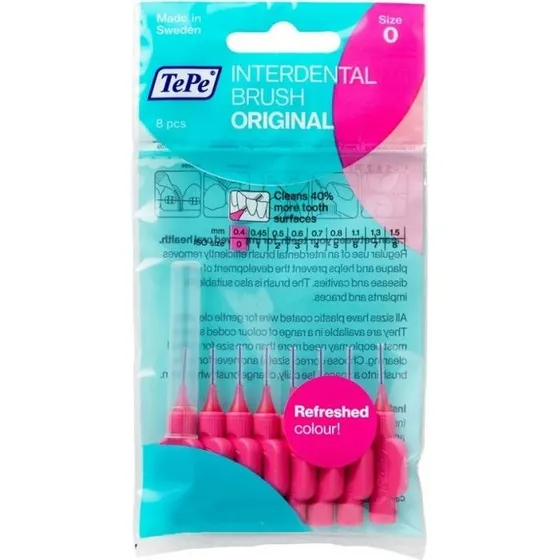 TePe Interdentale Ragers Original 0,4 mm roze (8 stuks)