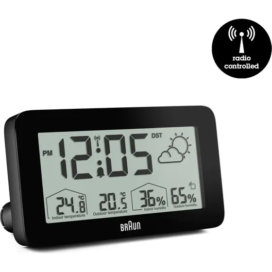 Braun BC13BP Weerstation Zwart