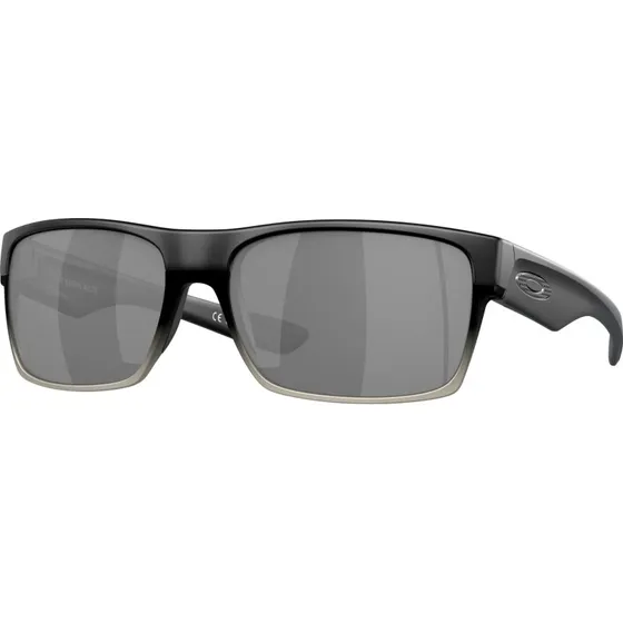 Oakley Two Face Machinist Matte Black/Chrome Iridium Zonnebril