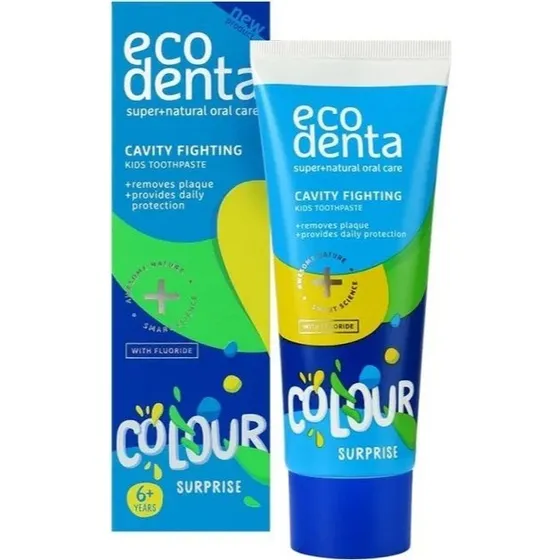 Ecodenta Colour Paste Cavity Fighting Tandpasta Kind 75ml