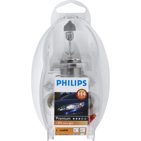 Philips 12V H4 Easy Kit Reserveset