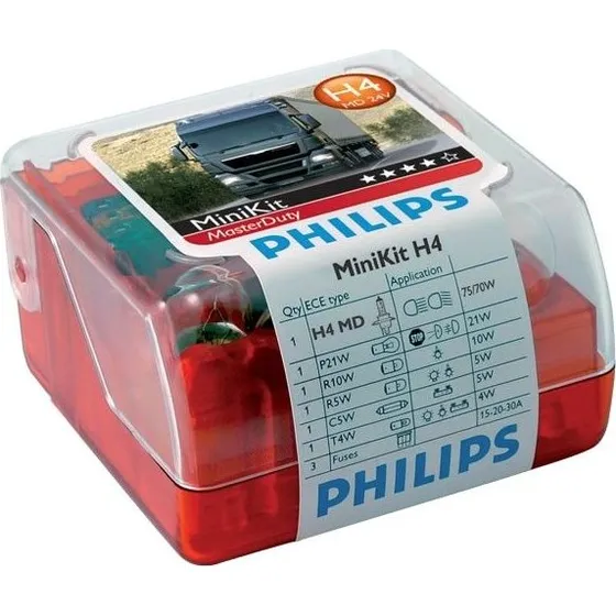 Philips MasterDuty Minikit 24V H4 9-delig Lampenset