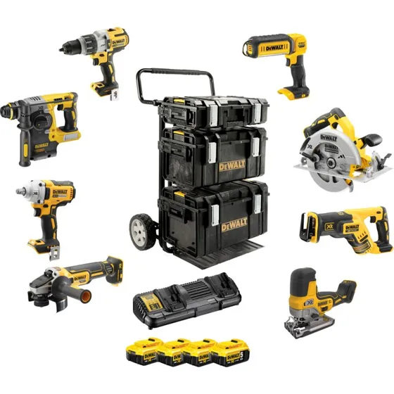 DeWALT DCK856P4 Accu Combopack 18 V / 5 Ah (8-delig)
