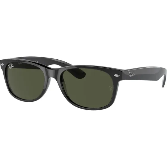 Ray-Ban New Wayfarer Matte Rubber Black G-15 Green 55