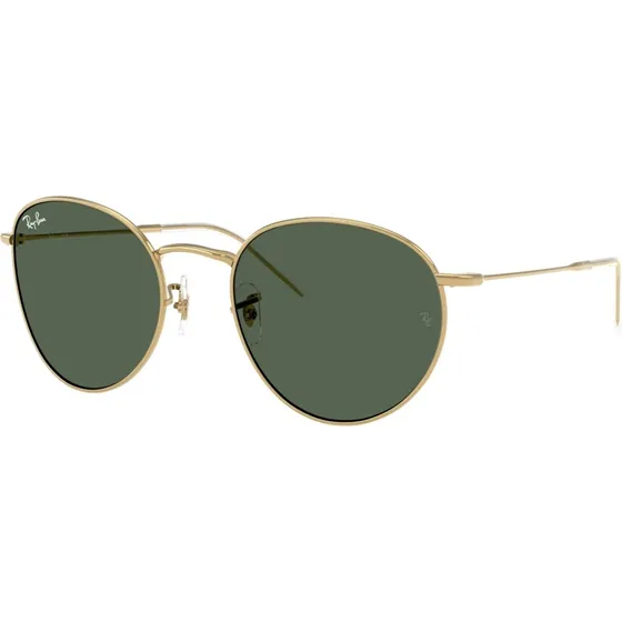 Ray-Ban Round Reverse RBR0103S 001/VR 55/21 Goud/Groen