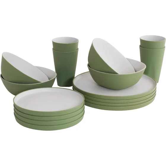 Outwell Gala Diner Servies 16-delig Shadow Green voor 4 personen