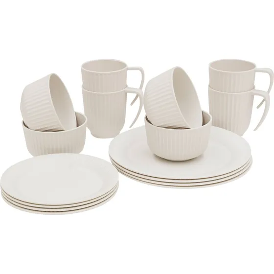 Outwell Delish Servies Sandstone voor 4 Personen
