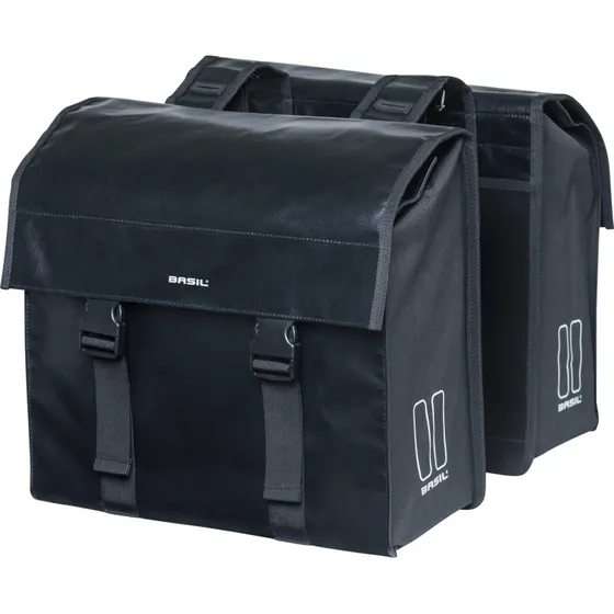 Basil Urban Load Dubbele Fietstas 53 L Zwart Reflective