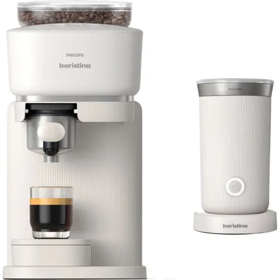 Philips Baristina BAR303/00 Wit - Espresso met molen & melkopschuimer