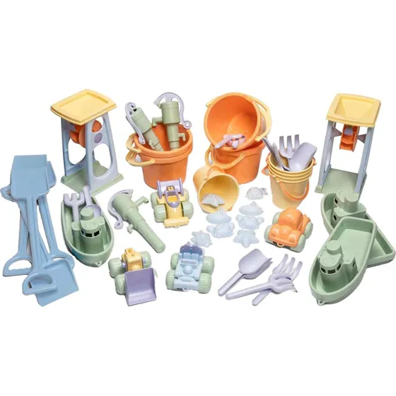 Dantoy Pastel Zandspeelset 45delig, Gerecycled Materiaal