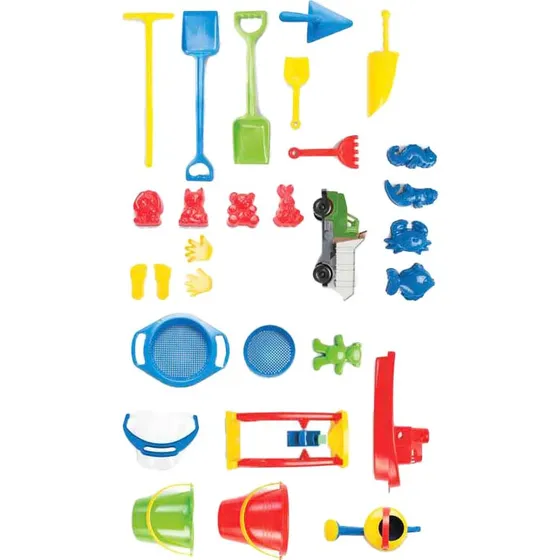 Dantoy Zandspeelset 84-delig, kleurrijk en stevig