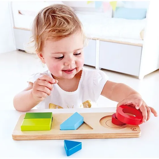 Hape Geometrie Vormenpuzzel - Dubbelzijdig, 7 delen
