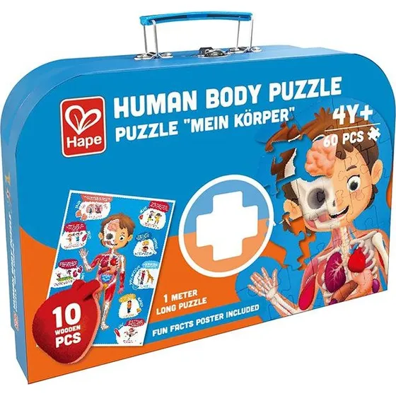 Hape 50-delige puzzel Menselijk Lichaam met 3D organen