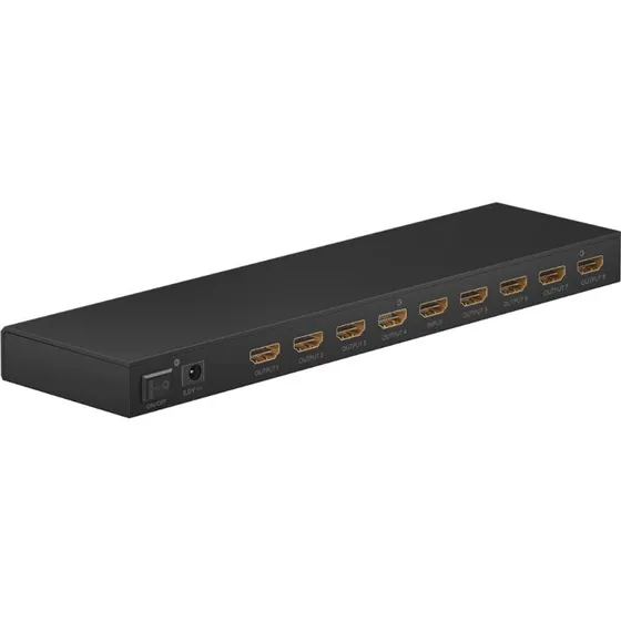 Goobay HDMI 1x8 Splitter 4K 60Hz zwart