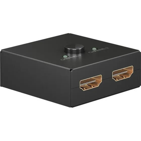 Goobay HDMI 2 naar 1 schakelaar 4K@30 Hz zwart